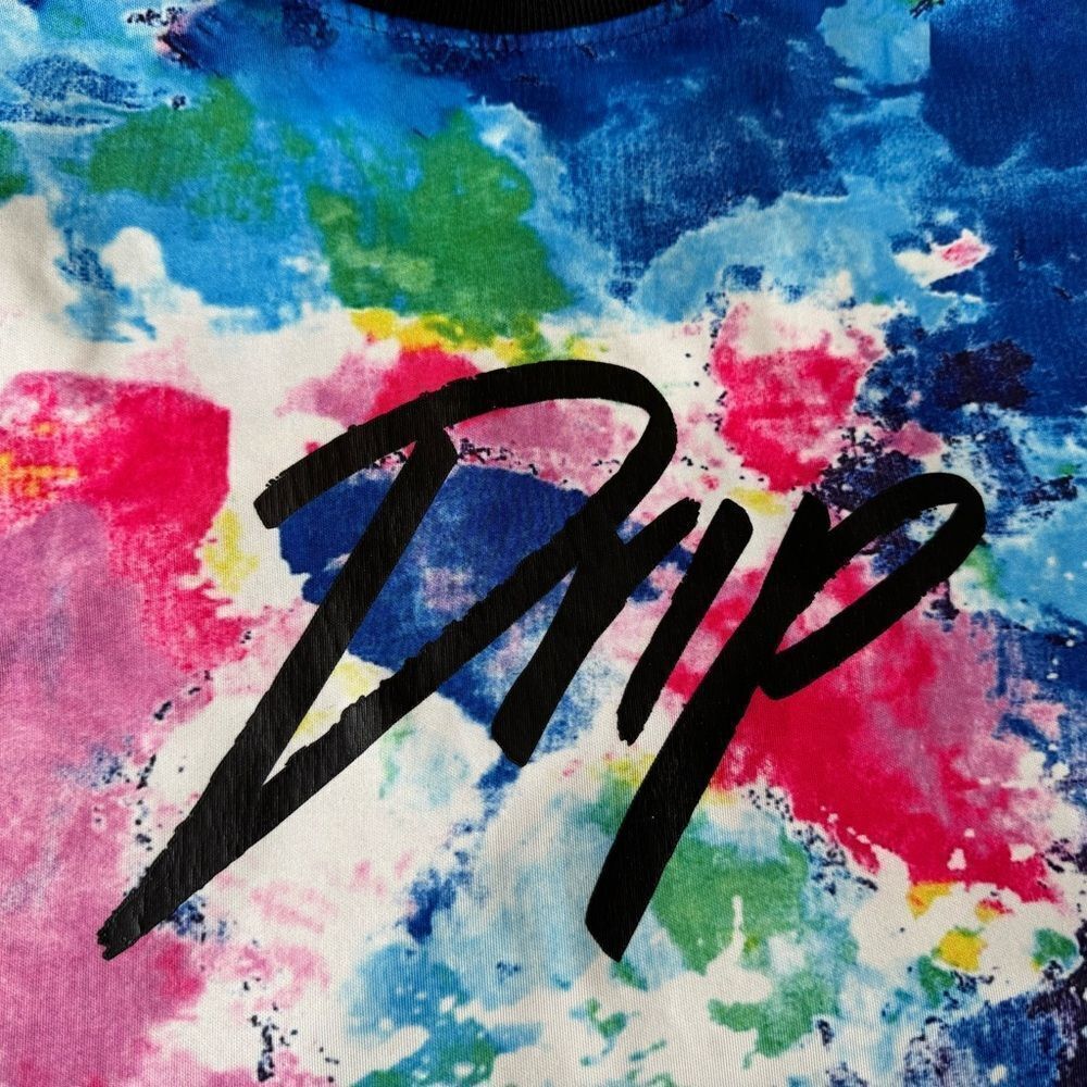 Encrypted “Drip” Colorful Graphic Men's T-Shirt - Picture 3 of 3